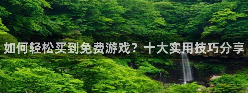 高德娱乐登陆测速：如何轻松买到免费游戏？十大实用技巧分享